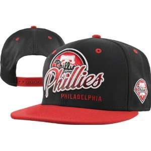   Phillies Red/Black 47 Brand Tricky Lou Adjustable Snapback Hat