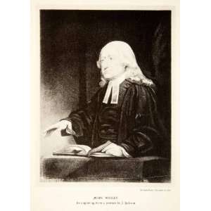  1937 Photogravure John Wesley Church England Cleric 