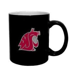  Washington State Cougars 2 Tone Black Coffee Mug   NCAA 