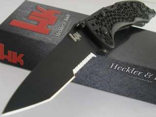 Heckler Koch Benchmade Black Pika Tanto II Black Knife  