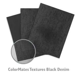  ColorMates Textures Black Denim Cardstock   25/Package 