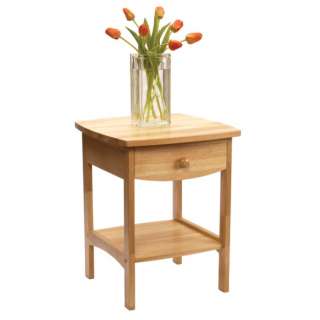 Elegantly simple, this night stand has room for all the necessary 