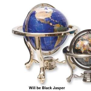  Black Jasper 220mm Gemstone Globe Jewelry