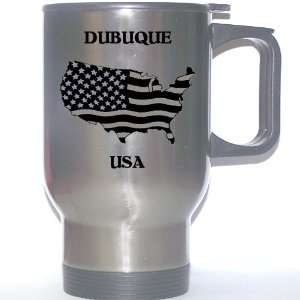  US Flag   Dubuque, Iowa (IA) Stainless Steel Mug 