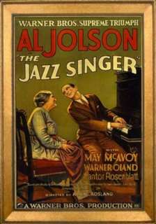   Vintage Movie Poster THE JAZZ SINGER Al Jolson Myrna Loy Ships Free