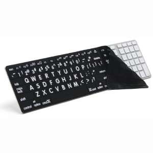   Keyboard Cover   Black Keys with White Print
