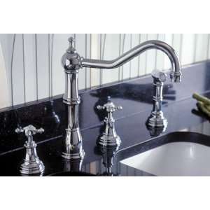  Perrin & Rowe Polished Nickel Widespread Kitchen Faucet 