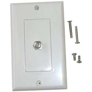  Black Point Products BV 032 White Decorator Video Jack 