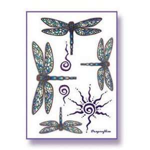  Mandala Arts Dragonfly Body Art Tattoos 