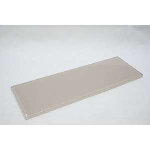  Fog   4x12 Blanched Almond Glass Tile (3 pieces  1 