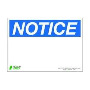Sign,notice,blank,10x14,adhesive   ZING  Industrial 