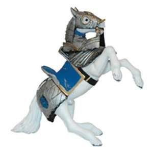  Armoured Reared Up Horse Blue Toys & Games