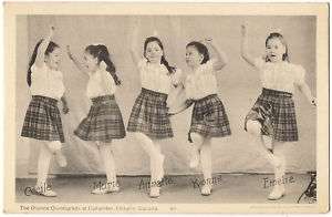 Dionne Quintuplets Doing the Highland Fling 1940s PC  