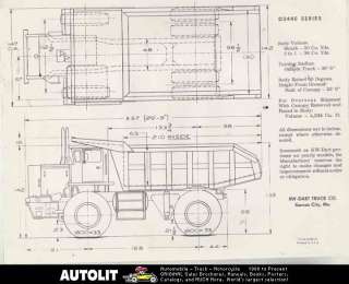 1962 KW Dart D2440 44 Ton Construction Dump Truck Brochure  