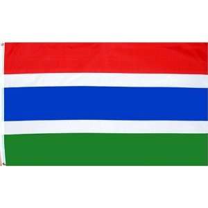  Gambia Flag Polyester 3 ft. x 5 ft. Patio, Lawn & Garden