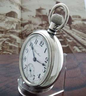 Fine 18s Hamilton 946 Railroad Pocket Watch w/Copper Inlaid Locomotive 