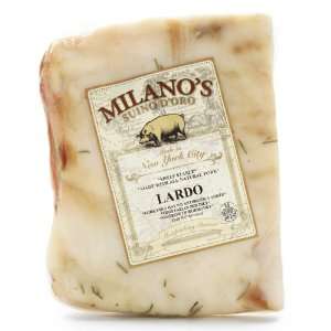 Lardo by Milanos (1.25 pound) Grocery & Gourmet Food