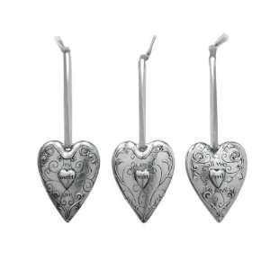  Creative Co op Shabby Chic Heart Ornament   Set of 3