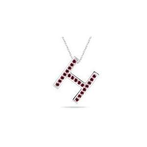  Ruby Initial H Pendant Jewelry