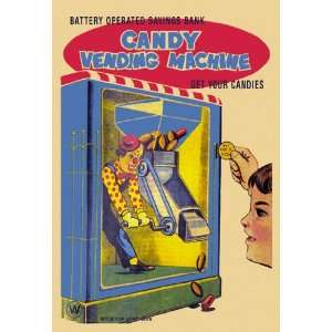  Candy Vending Machine 20x30 poster
