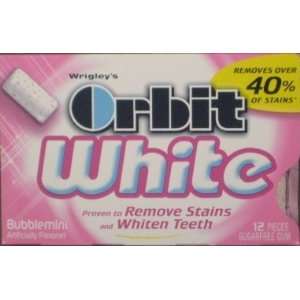 Wrigleys Orbit White Bubblemint Sugarfree Chewing Gum 36 12  