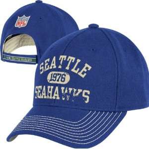 Seattle Seahawks Throwback Hat Vintage Structured Adjustable Hat 
