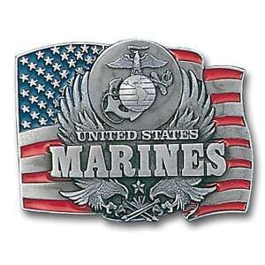  U.S. Marines Emblem Flag Background finely sculpted hand 