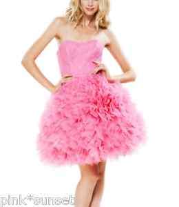 Betsey Johnson TALLULAH STRAPLESS DRESS Pink Birthday  