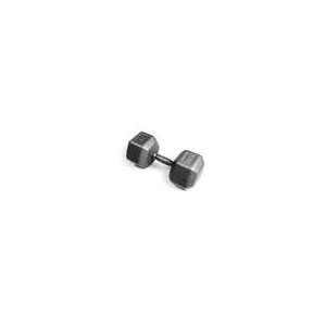 Pro Hex Dumbbell with Cast Ergo Handle   Grey 80 lb 