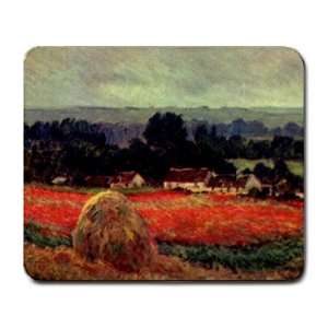  The Poppy Blumenfeld the Barn By Claude Monet Mouse Pad 