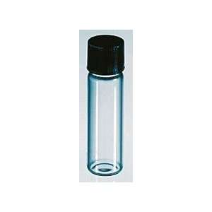 Glass Sample Vial with TFE Lined Cap, 1/2 DR  Industrial 