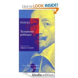   French Edition) RICHELIEU, Arnaud Teyssier  Kindle Store