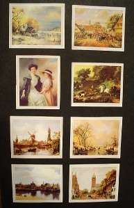 DOLLHOUSE MINIATURE SET of 8 UNFRAMED PICTURES by MINI MUNDUS   112 