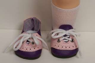   PURPLE & PINK Saddle Oxford Doll Shoes For 16 Terri Lee♥  
