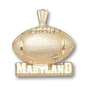  Maryland Terrapins Solid 10K Gold MARYLAND Football 