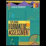 Exploring Formative Assessment 09 Edition, Susan M. Brookhart 