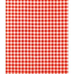  Red Gingham Oilcloth Fabric Arts, Crafts & Sewing