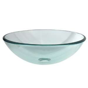   Templeton 12mm Round Crystal Glass Vessel Sink from the Templeton