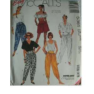 MISSES PANTS AND SHORTS SIZE 18 20 EASY MCCALLS PETITE ABLE PATTERN 