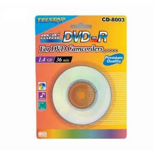  Telstar Cd 8003, Mini Dvd r, 2 Pack, for DVD Camcorder 