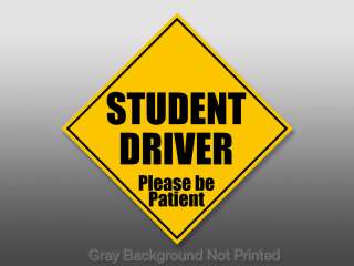 MAGNET 7 Student Driver  safe safety sign teen caution  