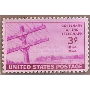  Stamps US Telegraph Wires And The First Transmission Sc924 