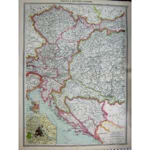  MAP c1890 AUSTRIA VIENNA HUNGARY GALICIA TYROL VIENNA 