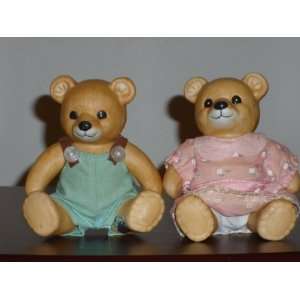  Pair of Ceramic Teddy Bears 