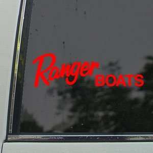 Ranger Boat Red Decal BOAT CRUISER Truck Window Red 
