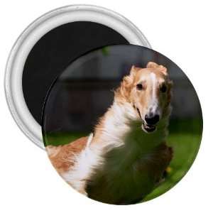  Borzoi 3in Magnet S0034 