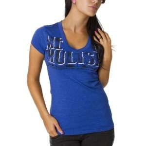 Metal Mulisha Team Spirit Vneck Womens Short Sleeve Sportswear Shirt 