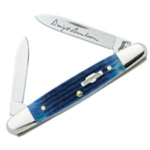 Case Knives 2834 Eisenhower Pen Pocket Knife with Navy Blue Jigged 