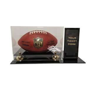  Denver Broncos Deluxe Football Display with Ticket Holder 