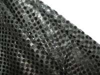 G02 Shiny Black Sequin Fabric Fashion Material by Yard  